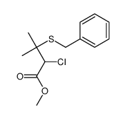 methyl 3-benzylsulfanyl-2-chloro-3-methylbutanoate结构式