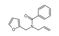 N-(furan-2-ylmethyl)-N-prop-2-enylbenzamide结构式