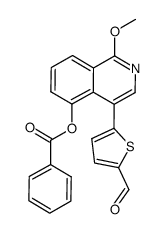 5-benzoyloxy-4-(5-formyl-2-thienyl)-1-methoxyisoquinoline Structure