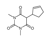 5-cyclopent-2-en-1-yl-1,3-dimethyl-1,3-diazinane-2,4,6-trione结构式