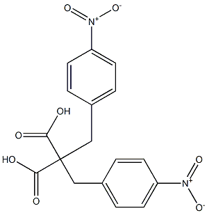 Bis(4-nitrobenzyl)Malonic acid Structure