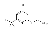 2-ethylthio-4-hydroxy-6-trifluoromethylpyrimidine structure