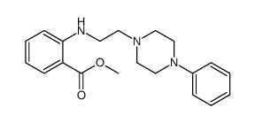 methyl 2-[2-(4-phenylpiperazin-1-yl)ethylamino]benzoate结构式