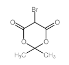 5-Bromo-2,2-dimethyl-1,3-dioxane-4,6-dione Structure