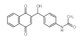 Acetamide,N-[4-[(1,4-dihydro-1,4-dioxo-2-naphthalenyl)hydroxymethyl]phenyl]- structure