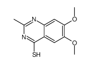 6,7-dimethoxy-2-methyl-1H-quinazoline-4-thione结构式