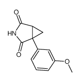 1-(m-methoxyphenyl)-1,2-cyclopropanedicarboximide Structure