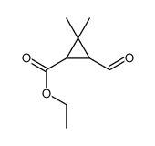 ethyl 3-formyl-2,2-dimethylcyclopropane-1-carboxylate Structure