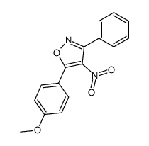 5-(4-methoxy-phenyl)-4-nitro-3-phenyl-isoxazole结构式