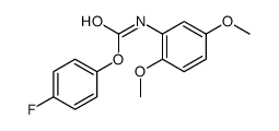 (4-fluorophenyl) N-(2,5-dimethoxyphenyl)carbamate结构式