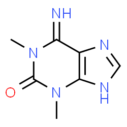 2H-Purin-2-one,1,3,6,7-tetrahydro-6-imino-1,3-dimethyl- (9CI) Structure