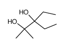 3-ethyl-2-methyl-2,3-pentanediol结构式