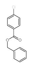 Benzoic acid, 4-chloro-, phenylmethyl ester structure