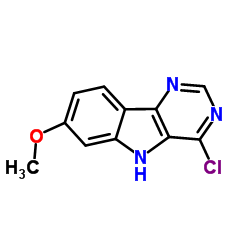 1-CHLORO-7-METHOXY-9H-2,4,9-TRIAZA-FLUORENE结构式