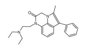 1-(2-diethylamino-ethyl)-5-methyl-6-phenyl-1H-pyrrolo[1,2,3-de]quinoxalin-2-one结构式