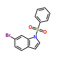 6-Bromo-1-(phenylsulfonyl)-1H-indole structure