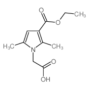 [3-(ETHOXYCARBONYL)-2,5-DIMETHYL-1H-PYRROL-1-YL]ACETIC ACID structure