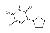 5-fluoro-1-(thiolan-2-yl)pyrimidine-2,4-dione结构式