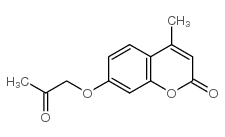 4-methyl-7-(2-oxopropoxy)-2H-1-benzopyran-2-one结构式