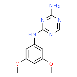 N-(3,5-Dimethoxyphenyl)-1,3,5-triazine-2,4-diamine结构式