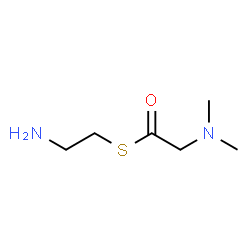 Ethanethioic acid, (dimethylamino)-, S-(2-aminoethyl) ester (9CI)结构式