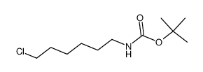 (6-chlorohexyl)carbamic acid tert-butyl ester Structure