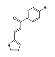 1-(4-bromophenyl)-3-(thiophen-2-yl)prop-2-en-1-one结构式