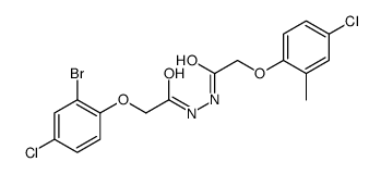 N'-[2-(2-bromo-4-chlorophenoxy)acetyl]-2-(4-chloro-2-methylphenoxy)acetohydrazide Structure