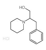 1-Piperidineethanol, b-(phenylmethyl)-, hydrochloride(1:1)结构式