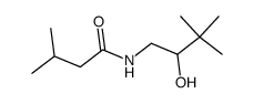 N-(2-hydroxy-3,3-dimethyl-butyl)-3-methyl-butyramide结构式