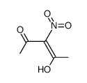 3-nitro-pentane-2,4-dione (E)-2-enol tautomer Structure