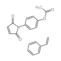 [4-(2,5-dioxopyrrol-1-yl)phenyl] acetate; styrene结构式