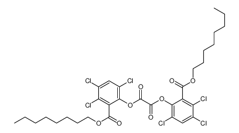 bis(3,4,6-trichloro-2-octoxycarbonylphenyl) oxalate结构式