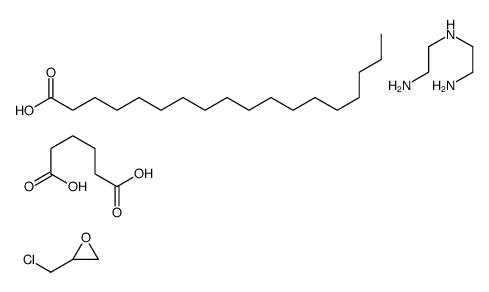 N'-(2-aminoethyl)ethane-1,2-diamine,2-(chloromethyl)oxirane,hexanedioic acid,octadecanoic acid结构式