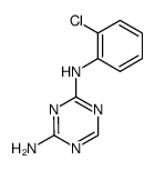 N2-(2-chloro-phenyl)-[1,3,5]triazine-2,4-diyldiamine结构式