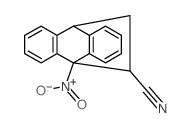 10-nitro-9,10-dihydro-9,10-ethanoanthracene-11-carbonitrile结构式