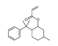 [5-methyl-2-(2-phenylpropan-2-yl)cyclohexyl] prop-2-enoate结构式