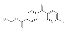 4-(6-CHLOROPYRIDINE-3-CARBONYL)BENZOIC ACID ETHYL ESTER structure