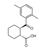 trans-2-(2,5-dimethylbenzoyl)cyclohexane-1-carboxylic acid结构式