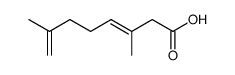 3,7-Dimethylocta-3,7-dienoic Acid Structure