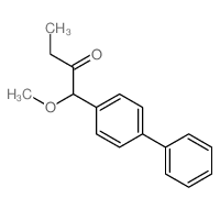 1-methoxy-1-(4-phenylphenyl)butan-2-one structure