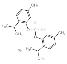 bis(5-methyl-2-propan-2-ylphenoxy)-sulfanyl-sulfanylidene-λ5-phosphane,lead结构式