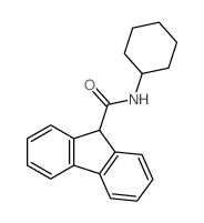 N-cyclohexyl-9H-fluorene-9-carboxamide结构式