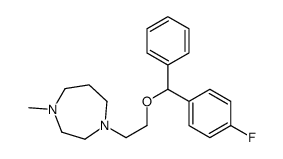 1-[2-[(4-fluorophenyl)-phenylmethoxy]ethyl]-4-methyl-1,4-diazepane Structure