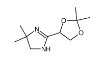 4,4-dimethyl-2-<4'-(2',2'-dimethyl-1',3'-dioxolanyl)>-2-imidazoline结构式