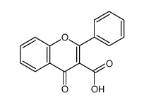 4-oxo-2-phenyl-4H-1-benzopyran-3-carboxylic acid Structure