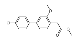 methyl 2-(4'-chloro-3-methoxy-[1,1'-biphenyl]-4-yl)acetate Structure