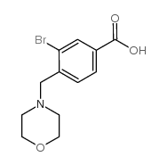 3-BROMO-4-(MORPHOLINOMETHYL)BENZOIC ACID structure