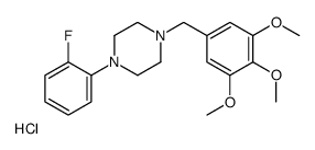 1-(2-fluorophenyl)-4-[(3,4,5-trimethoxyphenyl)methyl]piperazine,hydrochloride Structure