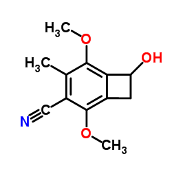 Bicyclo[4.2.0]octa-1,3,5-triene-3-carbonitrile, 7-hydroxy-2,5-dimethoxy-4-methyl- (9CI)结构式